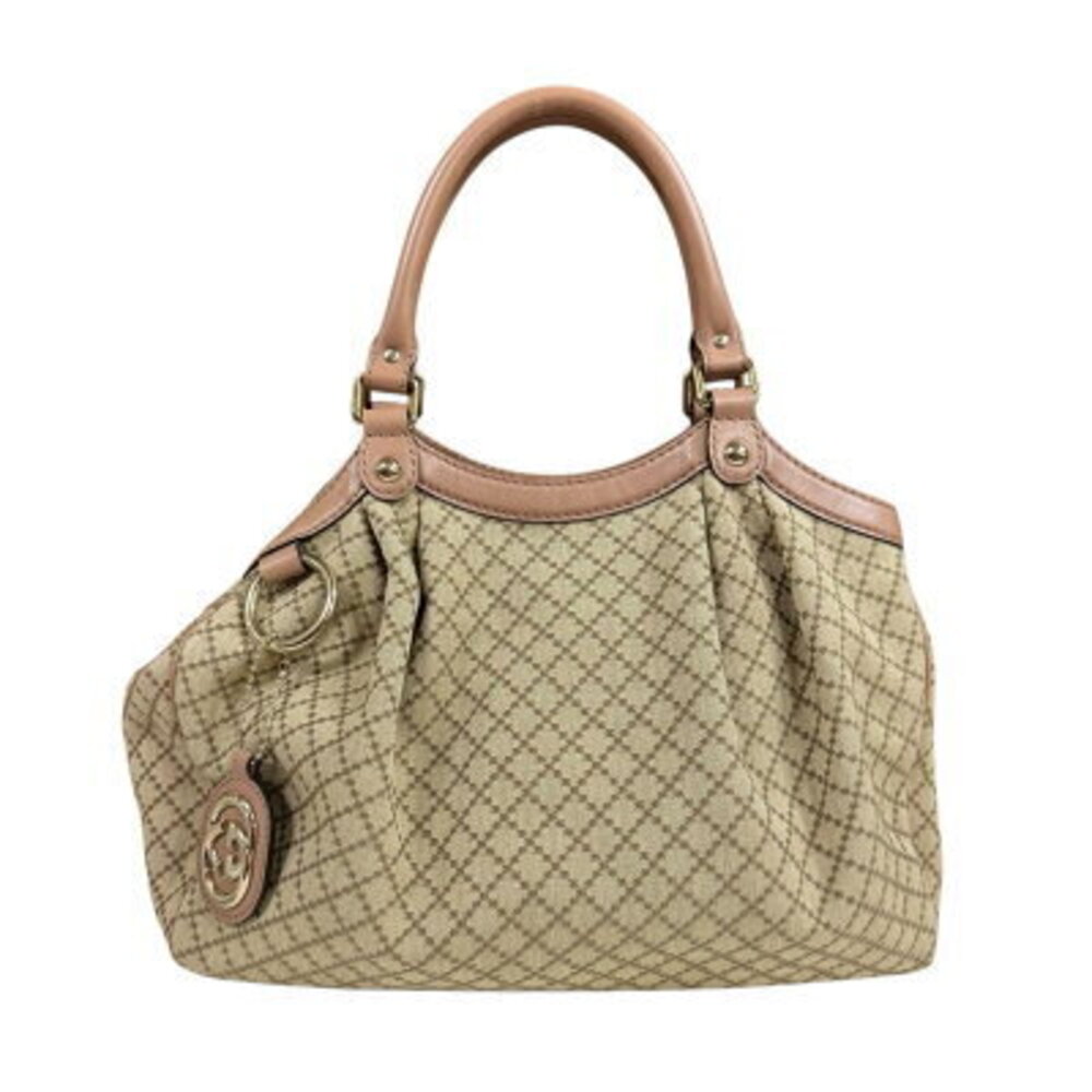 Gucci Diamante handbag canvas beige